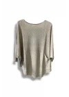Merserize Triko Oversize Bluz - 38-52 Beden Uyumlu - Salaş Kazak