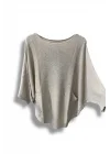 Merserize Triko Oversize Bluz - 38-52 Beden Uyumlu - Salaş Kazak