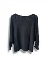 Oversize Merserize Triko Cepli ve Ajurlu Tasarım Bluz- 38-52 Beden Arası Uyumlu