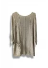 Oversize Merserize Triko Bluz | 38-52 Beden Uyumlu