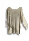 Oversize Merserize Triko Bluz | 38-52 Beden Uyumlu