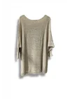 Oversize Merserize Triko Bluz | 38-52 Beden Uyumlu