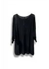Oversize Merserize Triko Bluz | 38-52 Beden Uyumlu