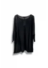 Oversize Merserize Triko Bluz | 38-52 Beden Uyumlu