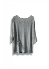 Kadın Oversize Merserize Triko Bluz | Salaş Tunik | 38-52 Beden Uyumlu