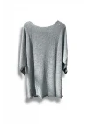 Kadın Oversize Merserize Triko Bluz | Salaş Tunik | 38-52 Beden Uyumlu