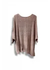 Kadın Oversize Merserize Triko Bluz | Salaş Tunik | 38-52 Beden Uyumlu