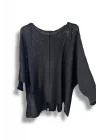 Kadın Oversize Merserize Triko Bluz | Salaş Tunik | 38-52 Beden Uyumlu