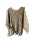 Kadın Oversize Merserize Triko Bluz | Salaş Tunik | 38-52 Beden Uyumlu