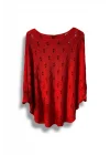 Oversize Merserize Triko Bluz - Delikli Desenli Kazak (38-52 Beden)