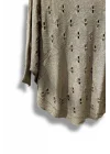 Oversize Merserize Triko Bluz - Delikli Desenli Kazak (38-52 Beden)
