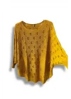 Oversize Merserize Triko Bluz - Delikli Desenli Kazak (38-52 Beden)