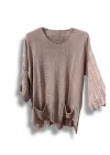 Merserize Oversize Triko Bluz – Standart Beden (38-48 Uyumlu) – Şık ve Rahat Tasarım