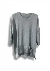 Merserize Oversize Triko Bluz – Standart Beden (38-48 Uyumlu) – Şık ve Rahat Tasarım