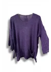 Merserize Oversize Triko Bluz – Standart Beden (38-48 Uyumlu) – Şık ve Rahat Tasarım