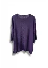 Merserize Oversize Triko Bluz – Standart Beden (38-48 Uyumlu) – Şık ve Rahat Tasarım