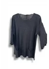 Merserize Oversize Triko Bluz – Standart Beden (38-48 Uyumlu) – Şık ve Rahat Tasarım
