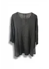Merserize Oversize Triko Bluz – Standart Beden (38-48 Uyumlu) – Şık ve Rahat Tasarım