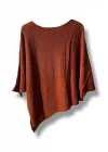 Oversize Cepli Merserize Bluz | 38-52 Beden Uyumlu Rahat Kalıp Triko