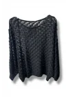 Kadın Merserize Triko Bluz Oversize Standart Beden 38-52 Uyumlu Salaş