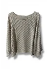 Kadın Merserize Triko Bluz Oversize Standart Beden 38-52 Uyumlu Salaş