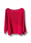 Kadın Merserize Triko Bluz Oversize Standart Beden 38-52 Uyumlu Salaş