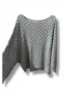 Kadın Merserize Triko Bluz Oversize Standart Beden 38-52 Uyumlu Salaş