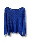 Kadın Merserize Triko Bluz Oversize Standart Beden 38-52 Uyumlu Salaş