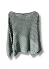 Kadın Merserize Triko Bluz Oversize Standart Beden 38-52 Uyumlu Salaş