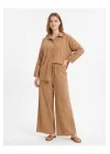 Oversize %100 Pamuk İkili Takım Salaş Kesim * Doğal Pamuklu Gömlek Pantolon Takım