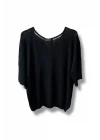 Duru Oversize Merserize Triko-siyah