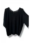 Duru Oversize Merserize Triko-siyah