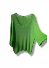 Duru Oversize Merserize Triko-yeşil