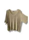 Duru Oversize Merserize Triko-bej