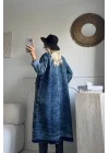 Siyah Kot kaftan Oversize kalıp standart beden 38/48 uyumlu
