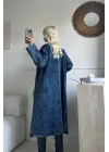 Siyah Kot kaftan Oversize kalıp standart beden 38/48 uyumlu