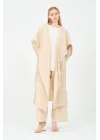 kapüşonlu kimono pantolon takım