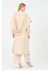 kapüşonlu kimono pantolon takım