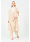 kapüşonlu kimono pantolon takım