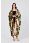 Keten kap desenli kaftan
