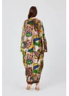 Keten kap desenli kaftan