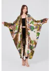 Keten kap desenli kaftan