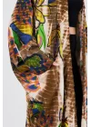 Keten kap desenli kaftan