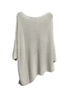 Merserize oversize asimetrik tek cepli triko-Bej