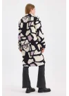 Zebra Düğmeli Kaban