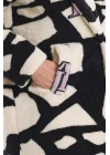 Zebra Düğmeli Kaban