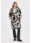 Zebra Düğmeli Kaban