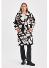 Zebra Düğmeli Kaban