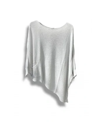 Oversize Cepli Merserize Bluz | 38-52 Beden Uyumlu Rahat Kalıp Triko