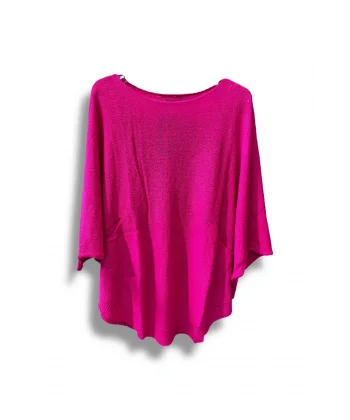 Merserize Triko Oversize Bluz - 38-52 Beden Uyumlu - Salaş Kazak
